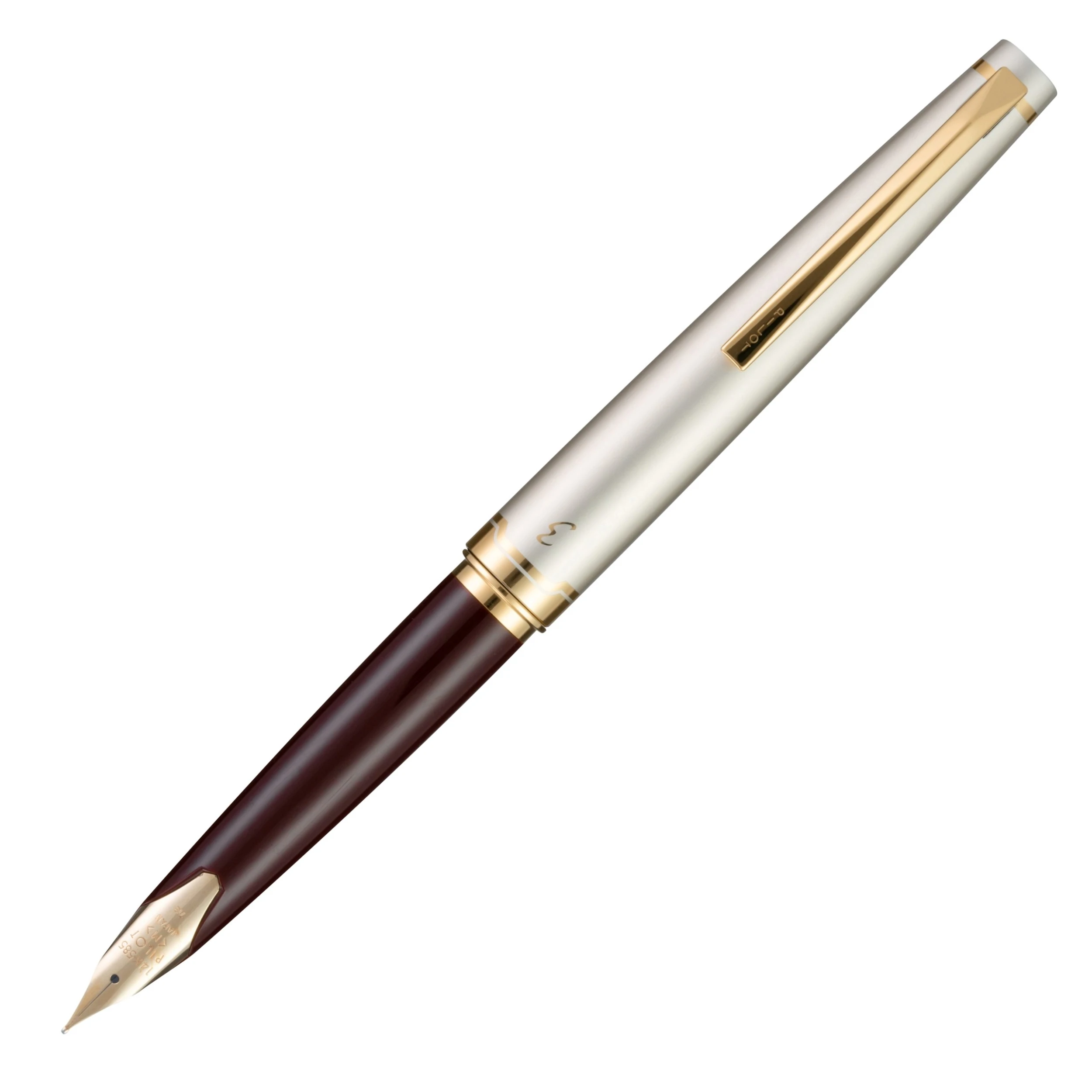 Pilot E95s Fountain Pen, Burgundy, Ivory And Gold 3 Pilot E95s Fountain Pen, Burgundy, Ivory And Gold
