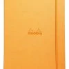 Rhodia Boutique Webnotebook, Bound 5 ½ X 8 ¼, Lined, Orange, 96 Sheets