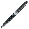 Diplomat Aero Black & Chrome Stripes Rollerball Pen