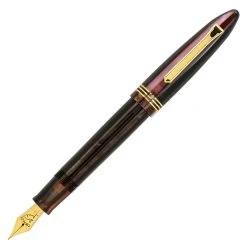Tibaldi Bonania Zany Brown & Pink Fountain Pen -Pineider shop 1474b6e1 545f 5c26 b566 8109d1566383