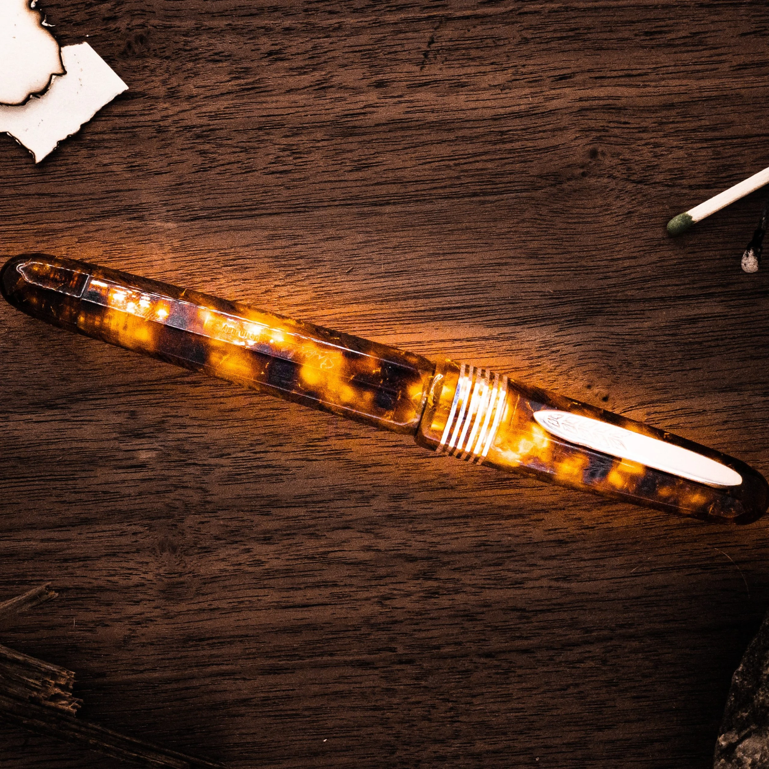 Stipula Limited Edition Facetted Fountain Pen, Wild Honey, 14K Gold Nib 4 Stipula Limited Edition Facetted Fountain Pen, Wild Honey, 14K Gold Nib - Image 2