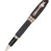 Montegrappa Fortuna Ruble Rollerball Pen, Black & Gold, Swarovski Crystals -Pineider shop 4021 3