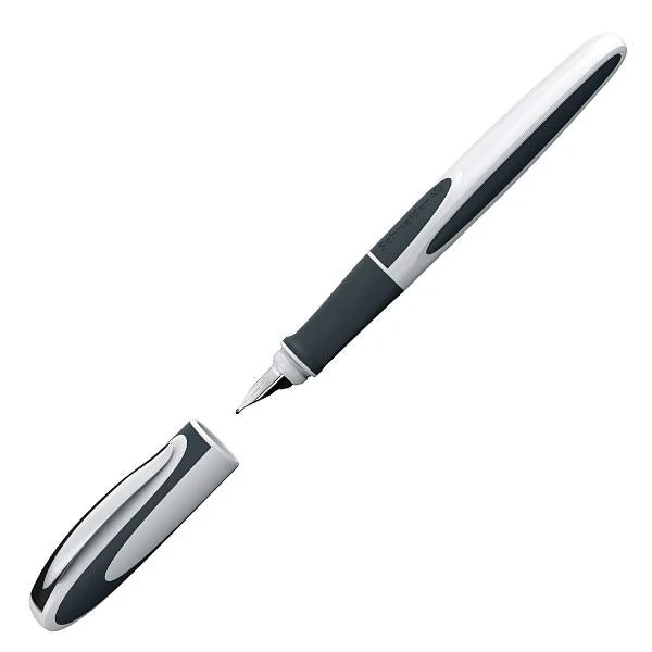 Schneider® Schneider Ray Cartridge Filled Fountain Pen, White & Dark Gray 5 Schneider® Schneider Ray Cartridge Filled Fountain Pen, White & Dark Gray - Image 3