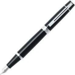 Sheaffer 300 Glossy Black With Chrome Trim Fountain Pen, Fine