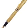 Jinhao Golden Dragon Fountain Pen, 18K Gold Plated Nib, Fine -Pineider shop 61KFxnvl36L. AC SL1238