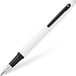 Sheaffer VFM Fountain Pen, White & Black, Medium Nib