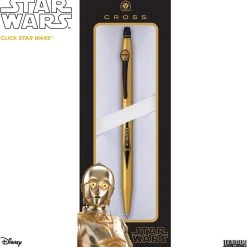 Cross® Cross Click Star Wars Rollerball Pen, C-3PO, Metallic Gold & Black -Pineider shop 71vov8n8N9L. AC SL1500