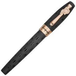 Montegrappa Fortuna Ruble Rollerball Pen, Black & Gold, Swarovski Crystals -Pineider shop FORT RRC FP F 2 800x800 1
