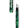 Tibaldi N60 Emerald Green Resin Fountain Pen, Palladium Trim, Extra-Fine Nib