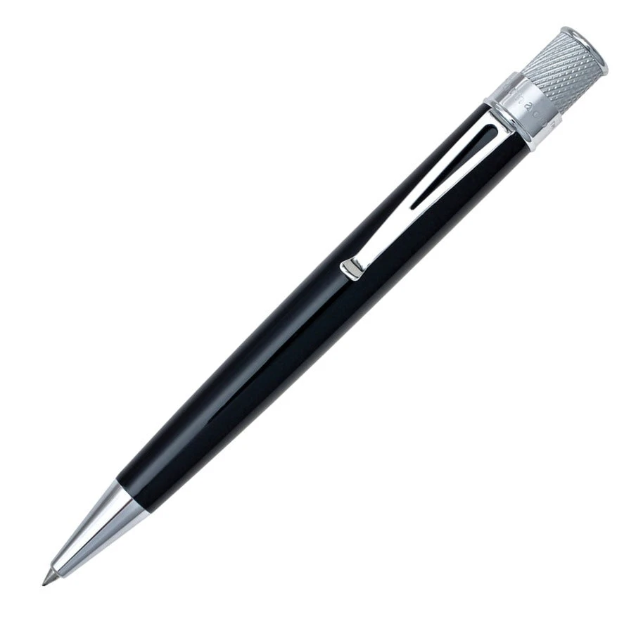 Retro 51 Tornado Classic Rollerball Pen, Black Lacquer 3 Retro 51 Tornado Classic Rollerball Pen, Black Lacquer