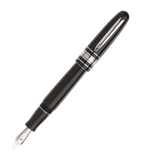 Marlen Class Black Fountain Pen, Two-Toned 3 Marlen Class Black Fountain Pen, Two-Toned