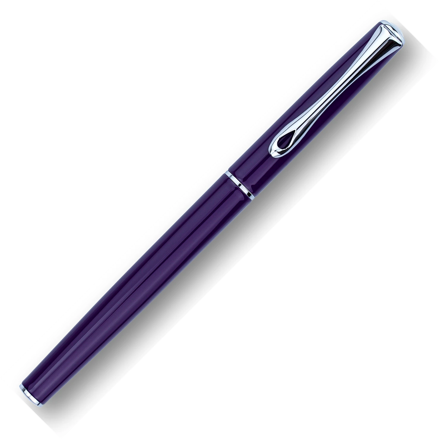 Diplomat Traveller Rollerball Pen, Deep Purple & Chrome 4 Diplomat Traveller Rollerball Pen, Deep Purple & Chrome - Image 2