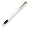 Diplomat Traveller Fountain Pen, Snow White & Gold -Pineider shop TravellerSnowhiteGoldFP c06c0409 0633 4bbb 9239 b14a55829d01