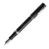 Nettuno 1911 Neos Adone Fountain Pen, Matte Black & Palladium, Medium Nib