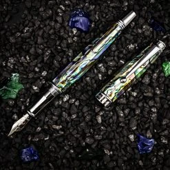 Monteverde Invincia Limited Edition Abalone Shell Fountain Pen, Chrome Trim