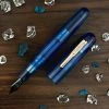 Conklin All American Fountain Pen, Special Eyedropper Edition, Demo Blue -Pineider shop bluedemo scaled