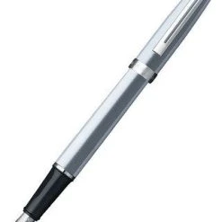 Sheaffer Prelude Fountain Pen - Brushed Chrome & Nickel Plate