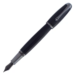 Monteverde Super Mega Carbon Fiber Fountain Pen, Gunmetal Trim