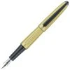 Diplomat Aero Champagne Fountain Pen, Stainless Steel Nib -Pineider shop champagne