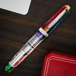 Stipula Etruria Prisma Di Luce Rainbow Limited Edition Fountain Pen, 14K Nib