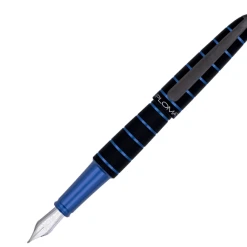 Diplomat Elox Ring Black/Blue Fountain Pen