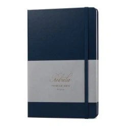 Nebula Premium Notepad, 90g White Paper, Midnight Navy
