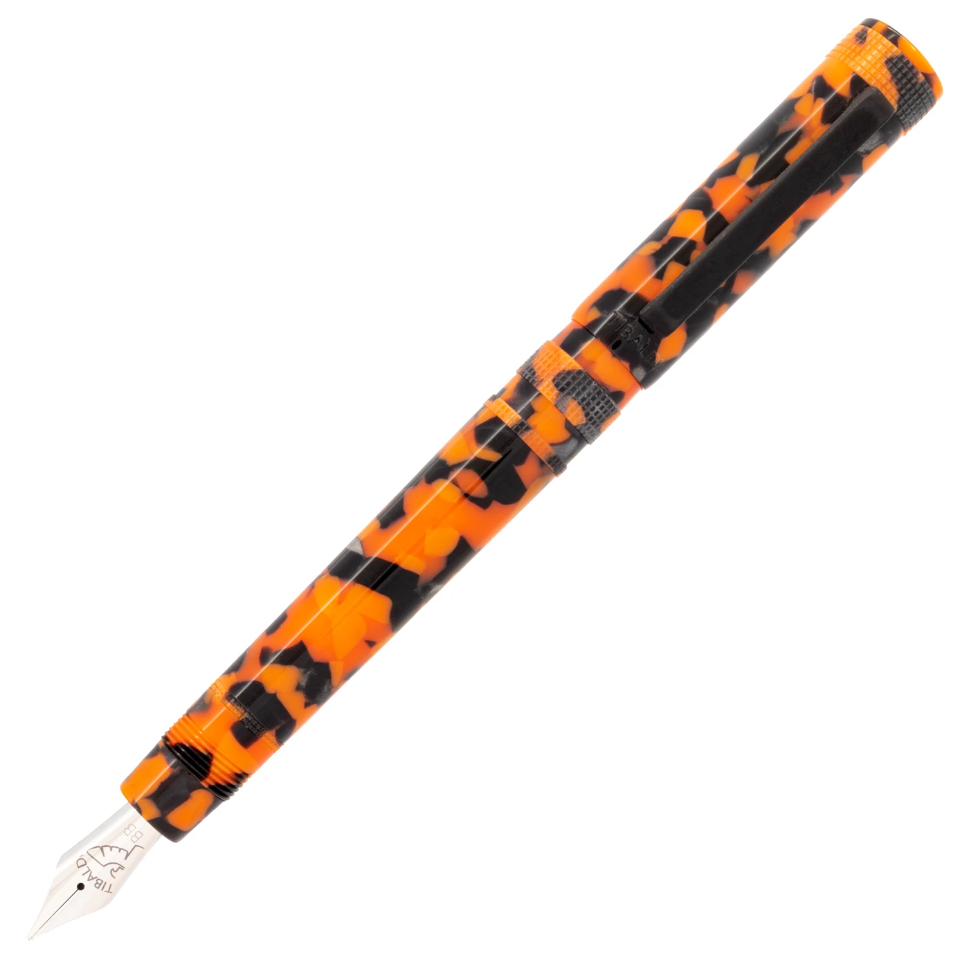 Tibaldi Perfecta LP Vinyl Orange Fountain Pen, Medium Nib 3 Tibaldi Perfecta LP Vinyl Orange Fountain Pen, Medium Nib