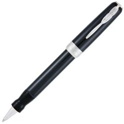 Pineider Full Metal Jacket Rollerball Pen, Midnight Black