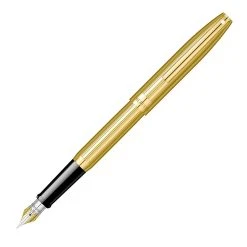 Sheaffer Sagaris Fountain Pen, Fluted Gold, Medium Nib