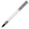 Monteverde Ritma Fountain Pen, Silver, Medium Nib -Pineider shop ritwhite 97d86776 37f4 4dad b01d 6ebe4395478e