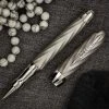 Pineider Jewelers Matrix Limited Edition Sterling Silver Rollerball Pen, Palladium Plated
