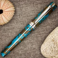 Monteverde Giant Sequoia Fountain Pen, Southwest Blue Brown -Pineider shop swfp2 scaled