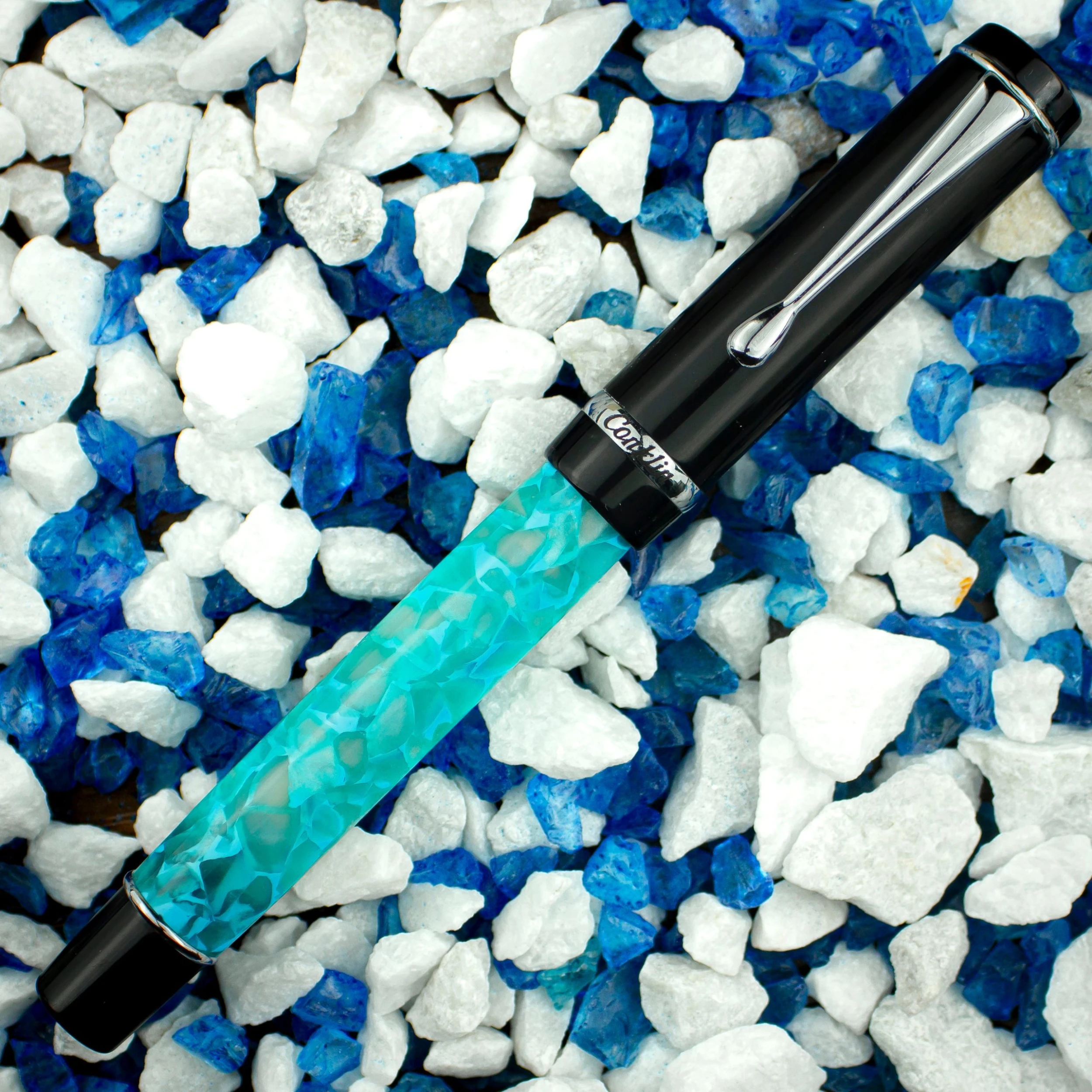 Conklin Duragraph Fountain Pen, Turquoise Nights 4 Conklin Duragraph Fountain Pen, Turquoise Nights - Image 2