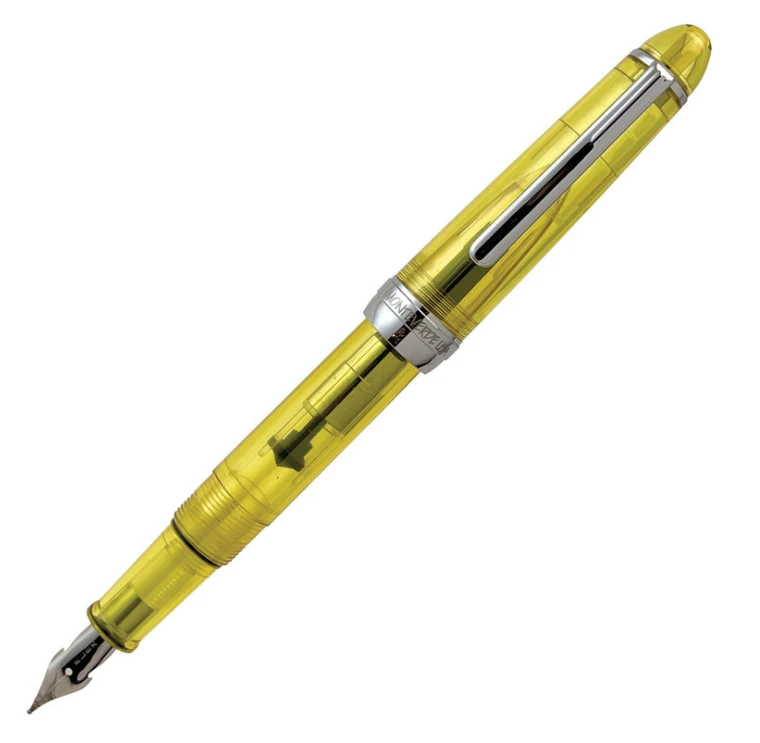Monteverde Monza ID Fountain Pen, Flex Nib, Yellow 3 Monteverde Monza ID Fountain Pen, Flex Nib, Yellow