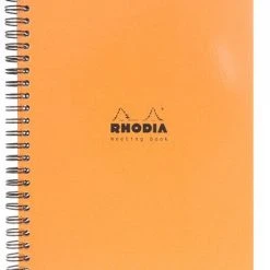 Rhodia Classic Meeting Book, Orange, Lined, 6 ½ X 8 ¼