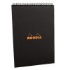 Rhodia Classic Notepads Top Wirebound 8 ¼ X 11 ¾ Graph Black 80 Sheets