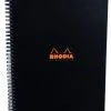 Rhodia Classic Notebook, Side Wirebound, Black, Graph, 9 X 11 ¾ -Pineider shop z1 a2a225bd 1001 41c7 aea7 024a14577848