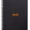 Rhodia Classic Meeting Book, Black, Lined, 6 ½ X 8 ¼ -Pineider shop z1 f13877f6 2ba2 4390 b729 6b90f7e03ec1