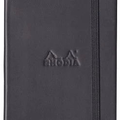 Rhodia Boutique Webnotebooks Bound 5 1/2 X 8 1/4 Dot Grid Black 96 Sheets